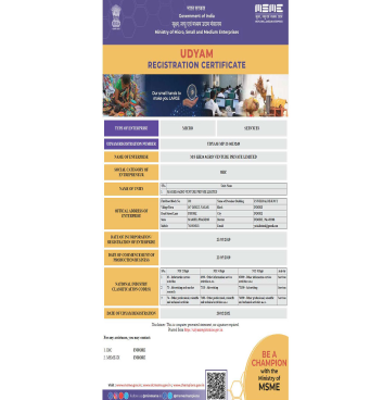 MSME Udyam Certificate