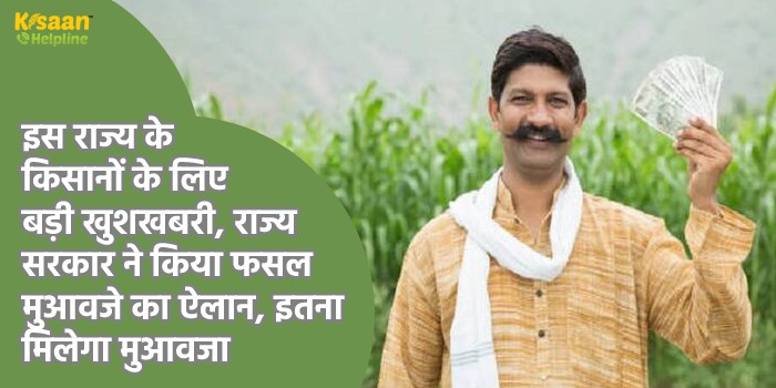 इस राज्य के किसानों के लिए बड़ी खुशखबरी, राज्य सरकार ने किया फसल मुआवजे का ऐलान, इतना मिलेगा मुआवजा