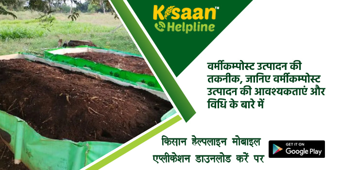 वर्मीकम्पोस्ट उत्पादन की तकनीक, जानिए वर्मीकम्पोस्ट उत्पादन की आवश्यकताएं और विधि के बारे में