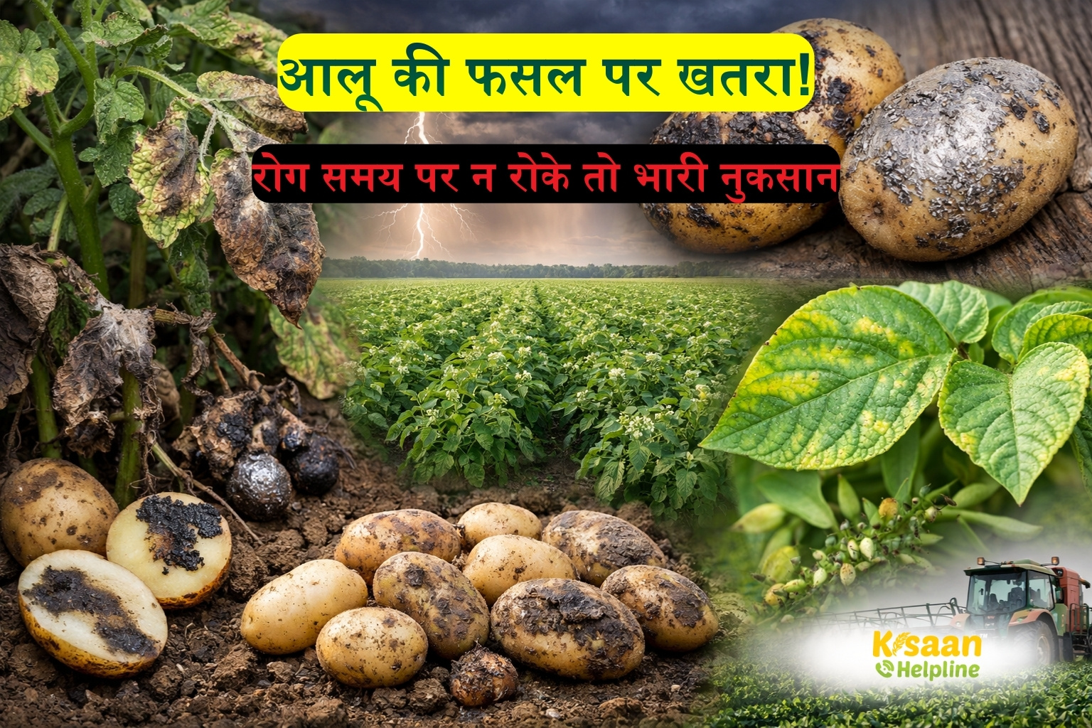 आलू की फसल पर मंडरा रहा रोगों का खतरा, समय रहते न संभले तो हो सकता है भारी नुकसान