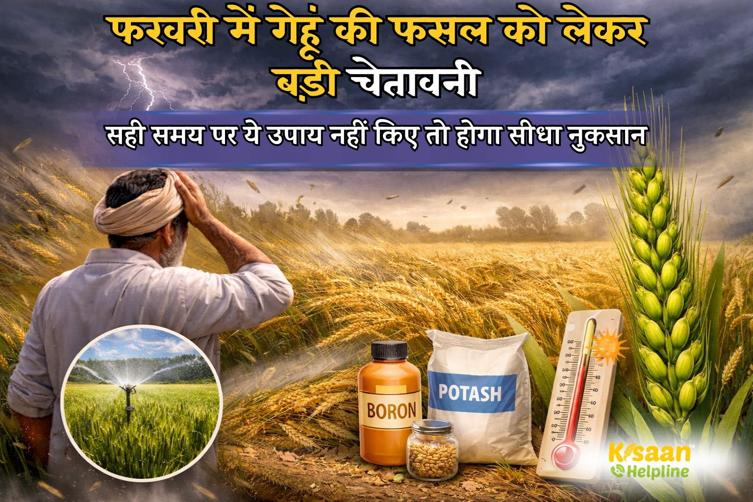 फरवरी में गेहूं की फसल को लेकर बड़ी चेतावनी, सही समय पर ये उपाय नहीं किए तो होगा सीधा नुकसान