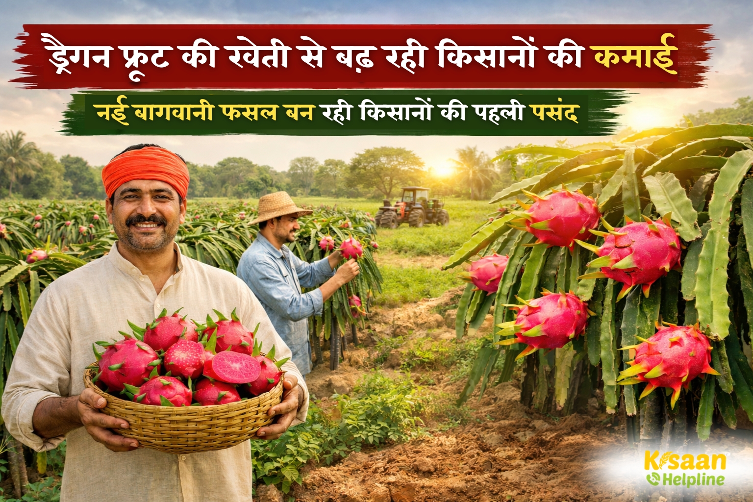 ड्रैगन फ्रूट की खेती से बढ़ रही किसानों की कमाई, नई बागवानी फसल बन रही किसानों की पहली पसंद