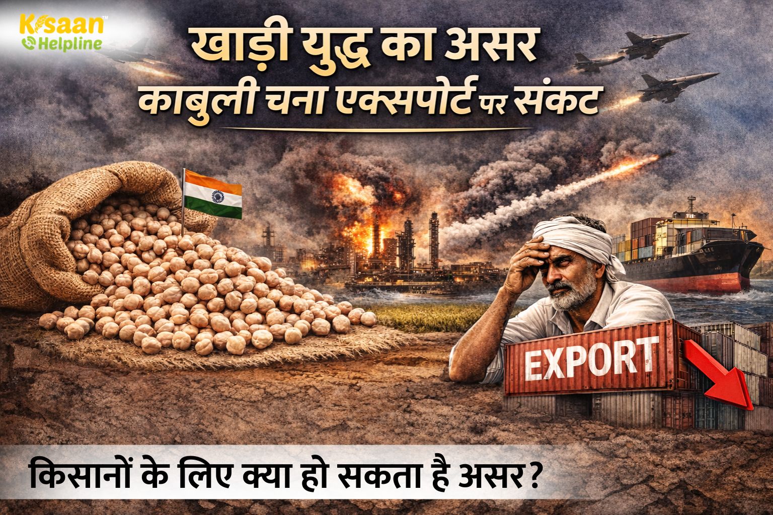 खाड़ी क्षेत्र में तनाव बढ़ा तो भारत के काबुली चना निर्यात पर मंडराया खतरा