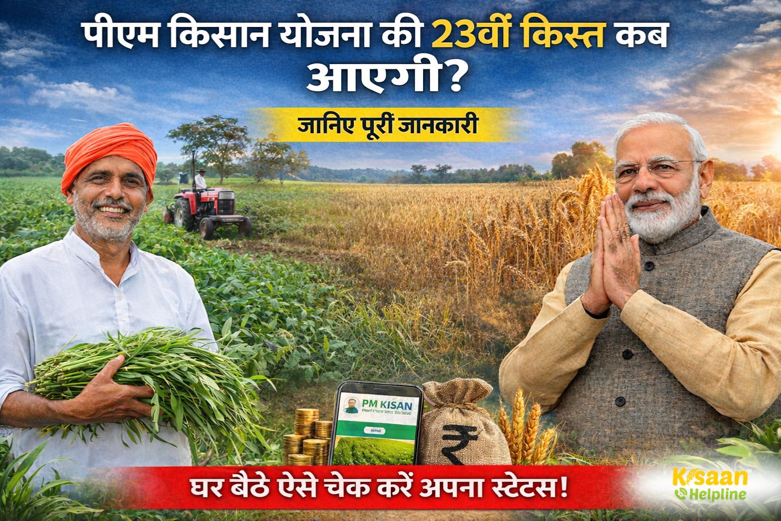 पीएम किसान योजना की 23वीं किस्त कब आएगी?