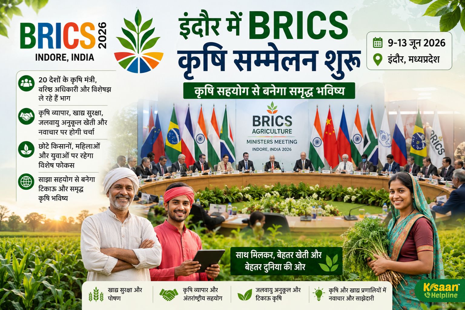 इंदौर बना दुनिया की कृषि राजधानी! BRICS कृषि सम्मेलन से किसानों को मिल सकते हैं नए अवसर