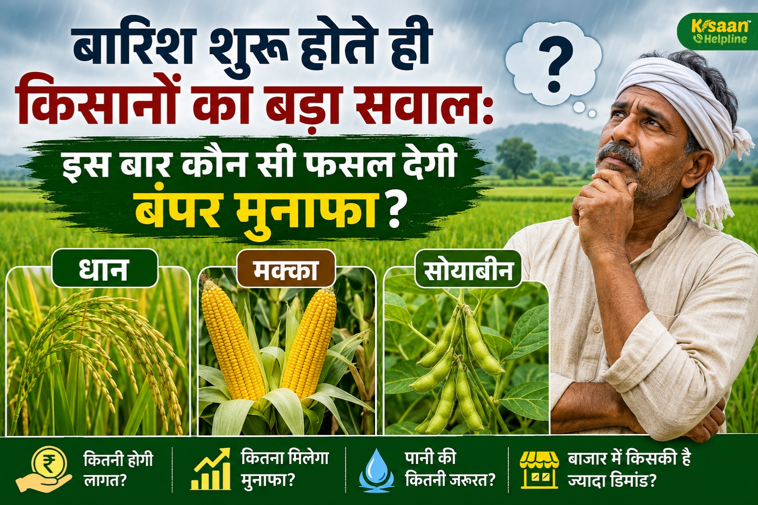 धान या मक्का नहीं, क्या सोयाबीन बनेगी इस खरीफ की सबसे कमाऊ फसल?