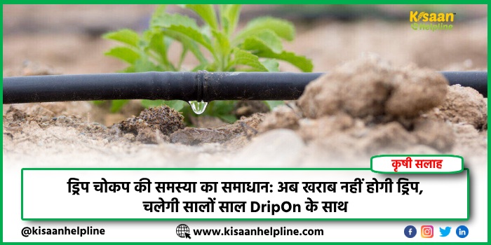 ड्रिप चोकप की समस्या का समाधान: अब खराब नहीं होगी ड्रिप, चलेगी सालों साल DripOn के साथ