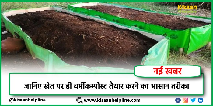 जानिए खेत पर ही वर्मीकम्पोस्ट तैयार करने का आसान तरीका