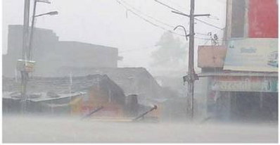 सीतामऊ, अफजलपुर, तितरोद में तेज बारिश, बिजली भी गिरी